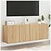Mobili Tv A Parete 2pz Rovere Sonoma 60x30x41 Cm - Foto miniatura 1