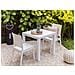 Set Di 2 Sedie Da Giardino In Rattan Bianco Fossano - Foto miniatura 1