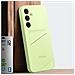 Cover Per Samsung A35 5g Portacarte Silicone Originale, Verde Lime - Foto miniatura 5