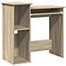 Scrivania E Ripiani Rovere Sonoma 84x40x78 Cm Legno Multistrato - Foto miniatura 2