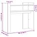 Tavolino Consolle Rovere Fumo 100x35x90 Cm In Legno Multistrato - Foto miniatura 7