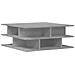 Tavolino Da Salotto Grigio Cemento 70x70x29cm Legno Multistrato - Foto miniatura 1