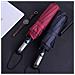 Ombrello Pieghevole Automatico - 10 Stecche Colla Nera Darkred - Foto miniatura 3