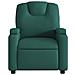 Poltrona Massaggiante Reclinabile Elettrica Verde Scuro Tessuto - Foto miniatura 9