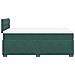 Giroletto a Molle con Materasso Verde Scuro 120x190 cm Velluto - Foto miniatura 9