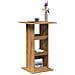 Tavolo Bar Portaoggetti Rovere 60x60x102 cm Legno Multistrato - Foto miniatura 2