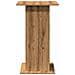 Tavolo Bar Portaoggetti Rovere 60x60x102 cm Legno Multistrato - Foto miniatura 5