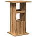 Tavolo Bar Portaoggetti Rovere 60x60x102 cm Legno Multistrato - Foto miniatura 6