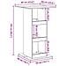 Tavolo Bar Portaoggetti Rovere 60x60x102 cm Legno Multistrato - Foto miniatura 9