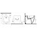 Sanitari Filomuro Opaco Infinity: Vaso, Bidet, Copriwater Soft-close - Grigio Pietra Opaco - Foto miniatura 2