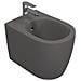 Sanitari Filomuro Opaco Infinity: Vaso, Bidet, Copriwater Soft-close - Grigio Pietra Opaco - Foto miniatura 4
