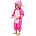 Pigiama Per Bambini Kigurumi Onesie Costume Stich Rosa 105-115 Cm - Foto miniatura 6