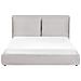 Letto Ad Acqua Tessuto Bajonna 160 X 200 Cm Grigio Chiaro - Foto miniatura 3