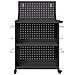 Carrello per Attrezzi con lo scaffale Nero 65 x 35 x 111 cm - Foto miniatura 5