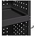 Carrello per Attrezzi con lo scaffale Nero 65 x 35 x 111 cm - Foto miniatura 8