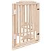 Cancello per Cani Pieghevole 6 Pannelli 300 cm Legno di Pioppo - Foto miniatura 5