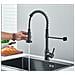 Rubinetto per lavello da cucina, Blackswan, tipo M364, modello nero, con doccia mobile e 2 modalità, misura 41 cm - Foto miniatura 3