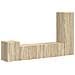 Set mobile TV 4 pcs Rovere Sonoma Legno multistrato - Foto miniatura 1