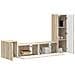Set mobile TV 4 pcs Rovere Sonoma Legno multistrato - Foto miniatura 3