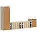 Set mobile TV 4 pcs Rovere Sonoma Legno multistrato - Foto miniatura 9