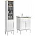 Set di mobili per il bagno con lo scaffale FLORO 2 pcs Bianco - Foto miniatura 3