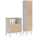 Set di mobili per il bagno con lo scaffale FLORO 2 pcs Bianco - Foto miniatura 9
