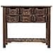 Tavolino Da Ingresso In Legno Con 6 Cassetti 105x45,5x82h Cm - Foto miniatura 2