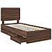 Struttura del letto con cassetto Rovere Marrone 90 x 190 cm - Foto miniatura 5