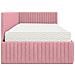 Struttura Letto Angolare con Materasso 2 pcs Grigio Velluto - Foto miniatura 8