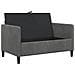 Divano con Storage Grigio Scuro 122 x 78 x 87 cm Poliestere - Foto miniatura 4
