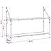 Scaffale da parete A parete Rovere artigianale 80 x 21 x 51 cm - Foto miniatura 7