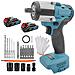 Avvitatore A Impulsi E Chiave A Impulsi Elettrico 2 In 1, Utensile Elettrico Portatile Multifunzione Senza Cavi - Foto miniatura 1