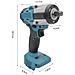 Avvitatore A Impulsi E Chiave A Impulsi Elettrico 2 In 1, Utensile Elettrico Portatile Multifunzione Senza Cavi - Foto miniatura 4