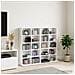 Mobile per CD 2 pz Bianco 65 x 23,5 x 97,5 cm - Foto miniatura 2