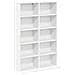 Mobile per CD 2 pz Bianco 65 x 23,5 x 97,5 cm - Foto miniatura 4