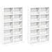 Mobile per CD 2 pz Bianco 65 x 23,5 x 97,5 cm - Foto miniatura 5