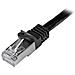 Cavo di rete Cat6 Ethernet Gigabit - Cavo Patch RJ45 SFTP da 50 cm - Nero - Foto miniatura 2
