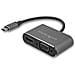 Adattatore USB-C a VGA + HDMI 2 in 1 - 4K 30Hz - Grigio Siderale - Convertitore USB tipo C con cavo integrato da 15cm - Foto miniatura 1