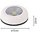 MINI PUSH LIGHT: lampada a pressione LED, bianca. A pile - Foto miniatura 3