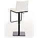 Sgabello Bar Panama in Similpelle E Metallo I Sgabello Alto Girevole E Regolabile 58-82 CM I Sedia Cucina Moderna Crema Metallo Nero Opaco - Foto miniatura 4