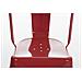 Sedia Impilabile in Metallo Benedikt - Sedia Bar o Cucina Stile Industria - Sedia Pranzo Design Scandinavo Laccata con Alto Schienale I Altezza Seduta 46 cm I Portata Max 200 kg Rosso - Foto miniatura 4