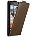 Custodia Compatibile Con Nokia Lumia 640 In Bruno Caffè - Coperchio Protettivo In Design Flip Con Chiusura Magnetica - Foto miniatura 1