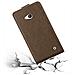 Custodia Compatibile Con Nokia Lumia 640 In Bruno Caffè - Coperchio Protettivo In Design Flip Con Chiusura Magnetica - Foto miniatura 3