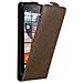 Custodia Compatibile Con Nokia Lumia 640 In Bruno Caffè - Coperchio Protettivo In Design Flip Con Chiusura Magnetica - Foto miniatura 4