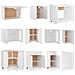 Set Armadi da Cucina 11 pz Bianco in Truciolato - Foto miniatura 2