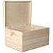 Xxl Grande Scatola Legno Con Coperchio | L40 X P30 X H24 Cm (+ / - 1) | Conteniore Per Documenti Attrezzi Portaoggetti Portagiochi Non Verniciato Da Decorare | Ruvido E Non Levigato - Foto miniatura 1
