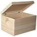 Xxl Grande Scatola Legno Con Coperchio | L40 X P30 X H24 Cm (+ / - 1) | Conteniore Per Documenti Attrezzi Portaoggetti Portagiochi Non Verniciato Da Decorare | Ruvido E Non Levigato - Foto miniatura 5
