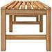 Panchina da Giardino 150 cm in Legno Massello di Teak - Foto miniatura 4
