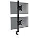 Supporto per Monitor DM15V2 Doppio Schermo da13-32" Altezza Regolabile, Inclinabile, Ruotabile Colore Nero - Foto miniatura 1