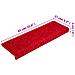 Tappetini per Scale 10 pz 65x21x4 cm Rossi - Foto miniatura 2